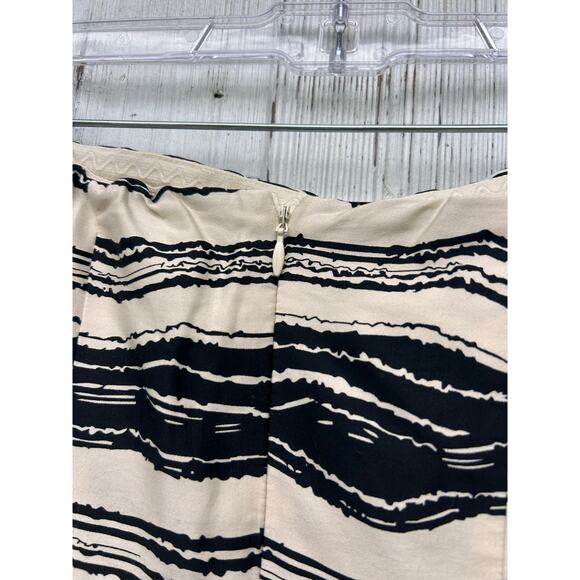 NWT The Limited Black and Cream Striped Strapless Cocktail Dress Sz 4 - Picture 8 of 11